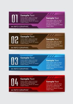 Colorful 4-step Infographic