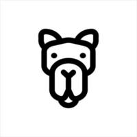 camel line icon vector