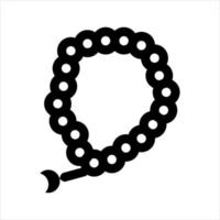 icono de tasbih gratis, cuentas de oración vector