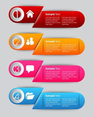 Colorful 4-step Infographic