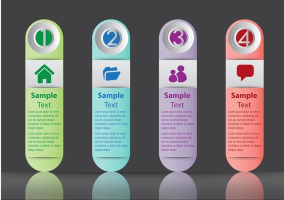Colorful 4-step Infographic