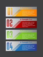 Colorful 4-step Infographic vector