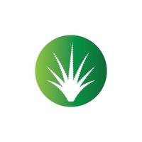 plantilla de ilustración de vector de logotipo de aloe vera