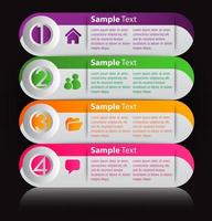 Colorful 4-step Infographic vector