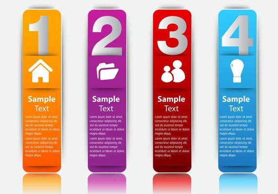 Colorful 4-step Infographic