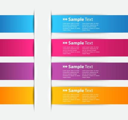 Colorful 4-step Infographic