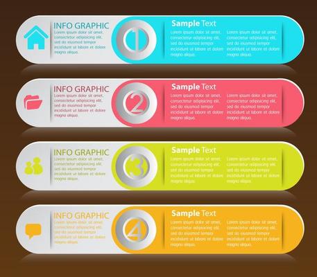 Colorful 4-step Infographic