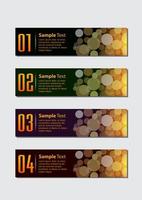 infografía de 4 pasos de bokeh vector