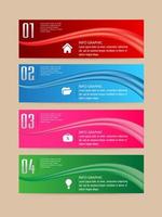 Colorful 4-step Infographic vector