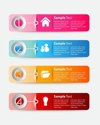 Colorful 4-step Infographic