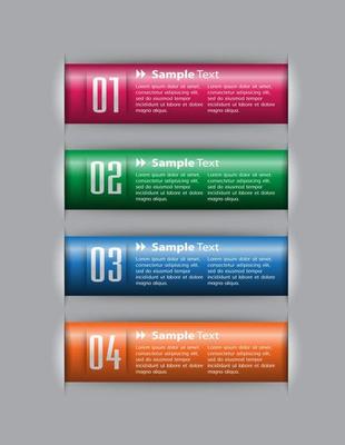 Colorful 4-step Infographic