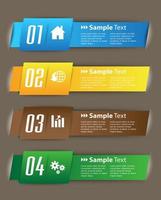 Colorful 4-step Infographic vector