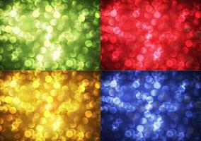 Colorful Bokeh Background Set vector