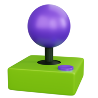 3D-rendering joystick spel arcade geïsoleerd png