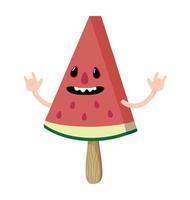 slice Watermelon Cartoon character vector