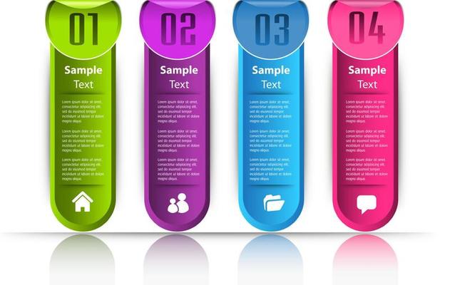 Colorful 4-step Infographic