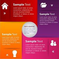 Colorful 4-step Infographic vector