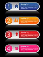 Colorful 4-step Infographic vector