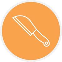 Knife Line Circle vector