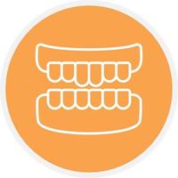 Denture Line Circle vector