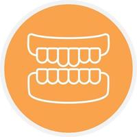 Denture Line Circle vector