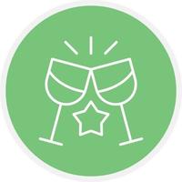 Toast Line Circle vector