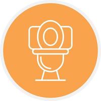 Toilet Line Circle vector