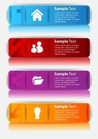 Colorful 4-step Infographic vector