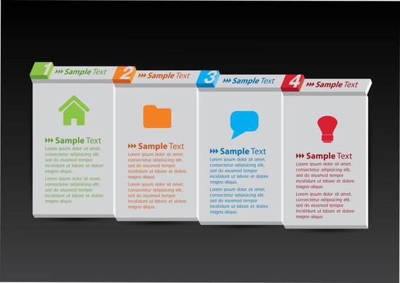 Colorful 4-step Infographic