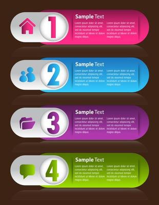Colorful 4-step Infographic