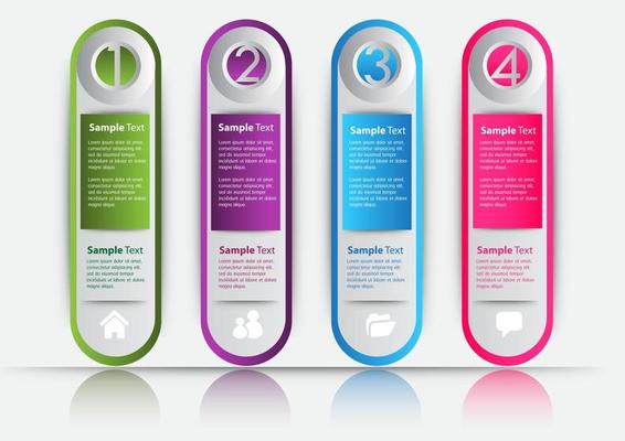 Colorful 4-step Infographic