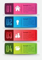 Colorful 4-step Infographic vector