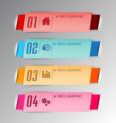Colorful 4-step Infographic