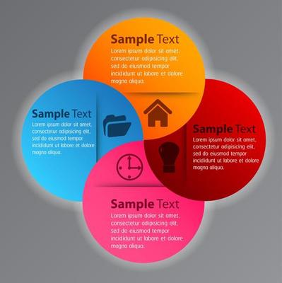 Colorful 4-step Infographic