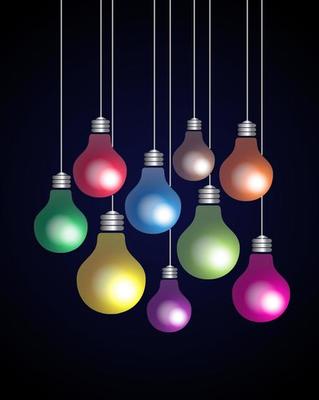 Colorful Light Bulbs