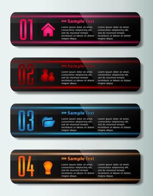 Colorful 4-step Infographic