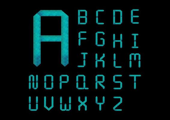 Colorful Alphabet Font Set