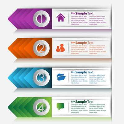 Colorful 4-step Infographic