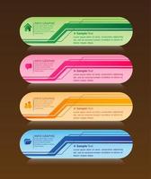 Colorful 4-step Infographic vector