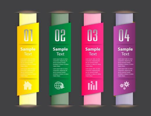Colorful 4-step Infographic