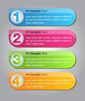 Colorful 4-step Infographic vector