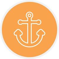 Anchor Line Circle vector