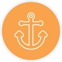 Anchor Line Circle vector