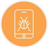 Mobile Virus Line Circle vector