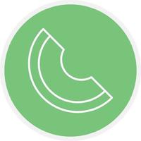 Melon Line Circle vector