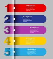 Colorful Modern Infographic vector