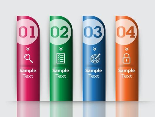 Colorful 4-step Infographic