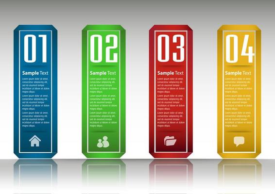 Colorful 4-step Infographic