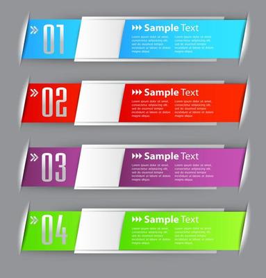 Colorful 4-step Infographic