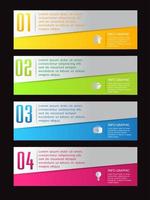 Colorful 4-step Infographic vector